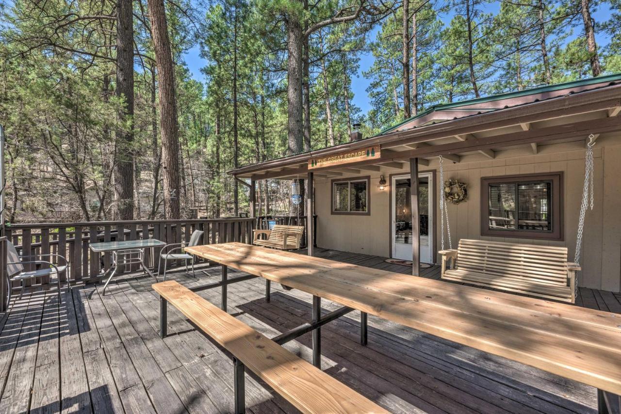Tranquil Cabin With Stream And Deck Near Dtwn Ruidoso! 외부 사진